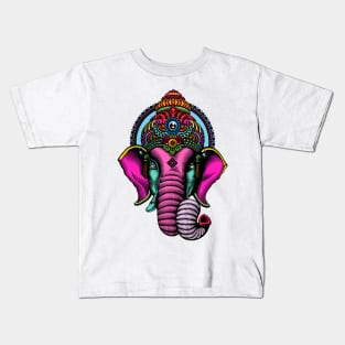 psychedelic elephant Kids T-Shirt